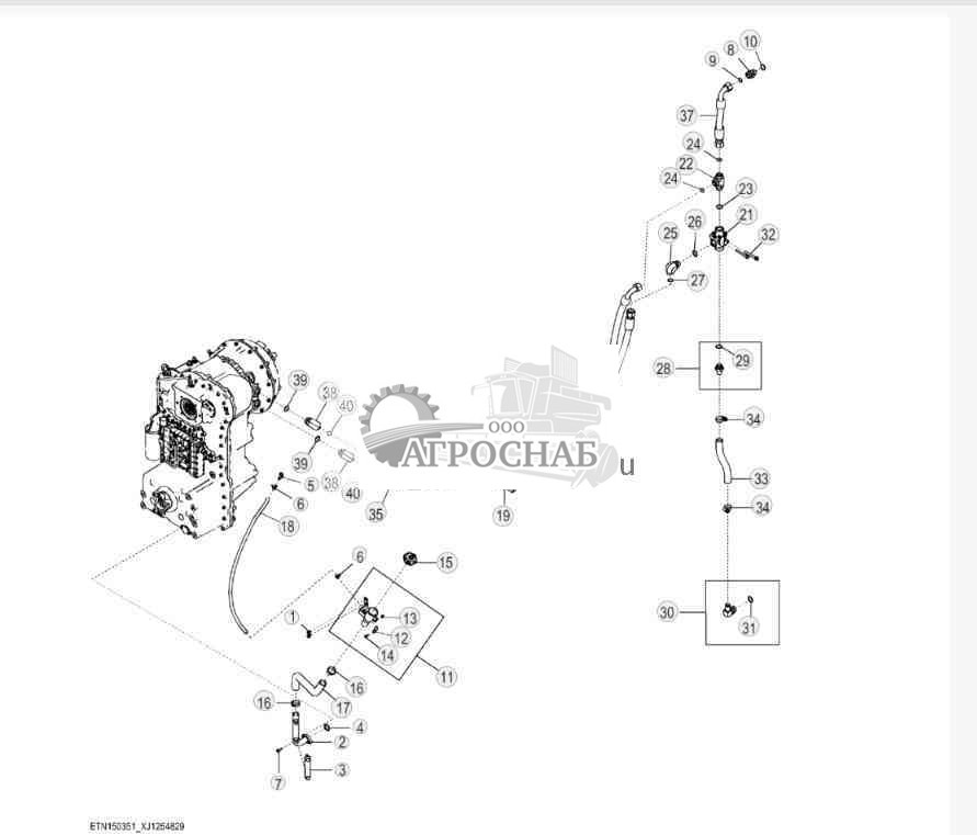 Линии трансмиссионного масла 